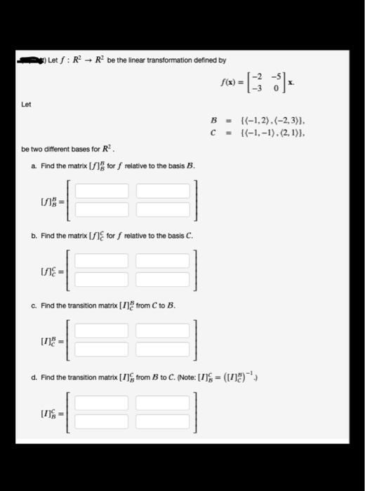 Solved :) Let S : RR Be The Linear Transformation Defined By | Chegg.com