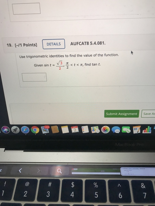 Solved 11 Points] DETAILS AUFCAT8 5.4.045. Use Trigonometric | Chegg.com