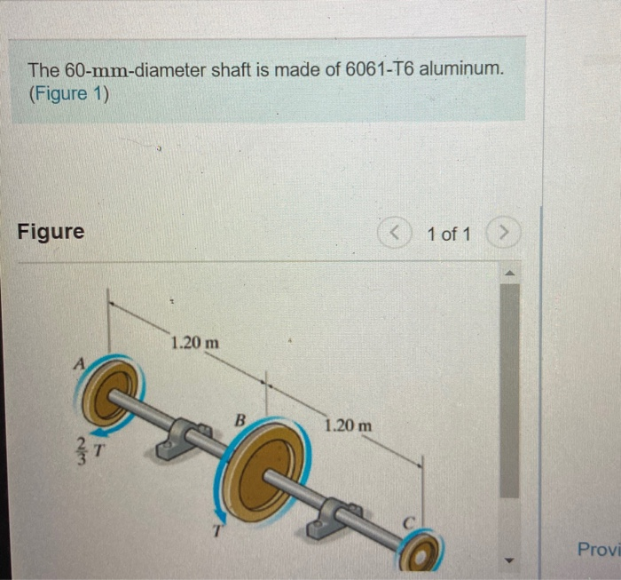 The 60 Mm Diameter Shaft Is Made Of 6061 T6 Aluminum Chegg 