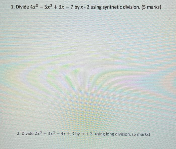 divide 5x 3 4x 2 3x 18 3 2x x 2