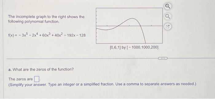 Solved The incomplete graph to the right shows the following | Chegg.com