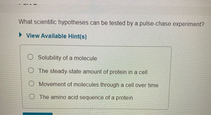 Solved What scientific hypotheses can be tested by a | Chegg.com