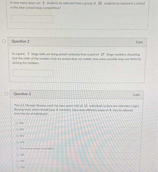 Solved In how many ways can 5 students be selected from a | Chegg.com