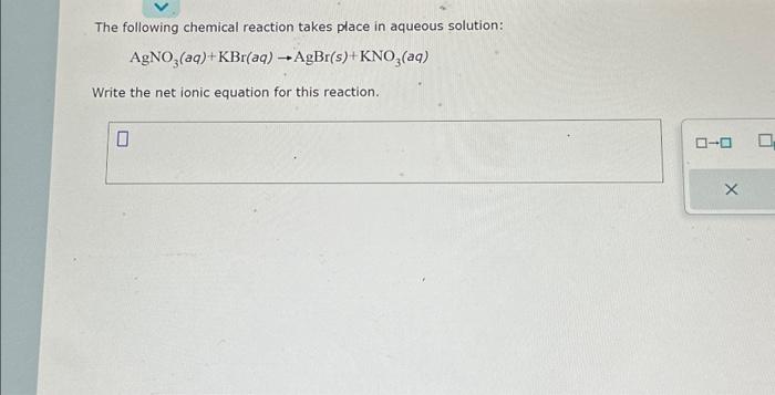 Solved The following chemical reaction takes place in | Chegg.com