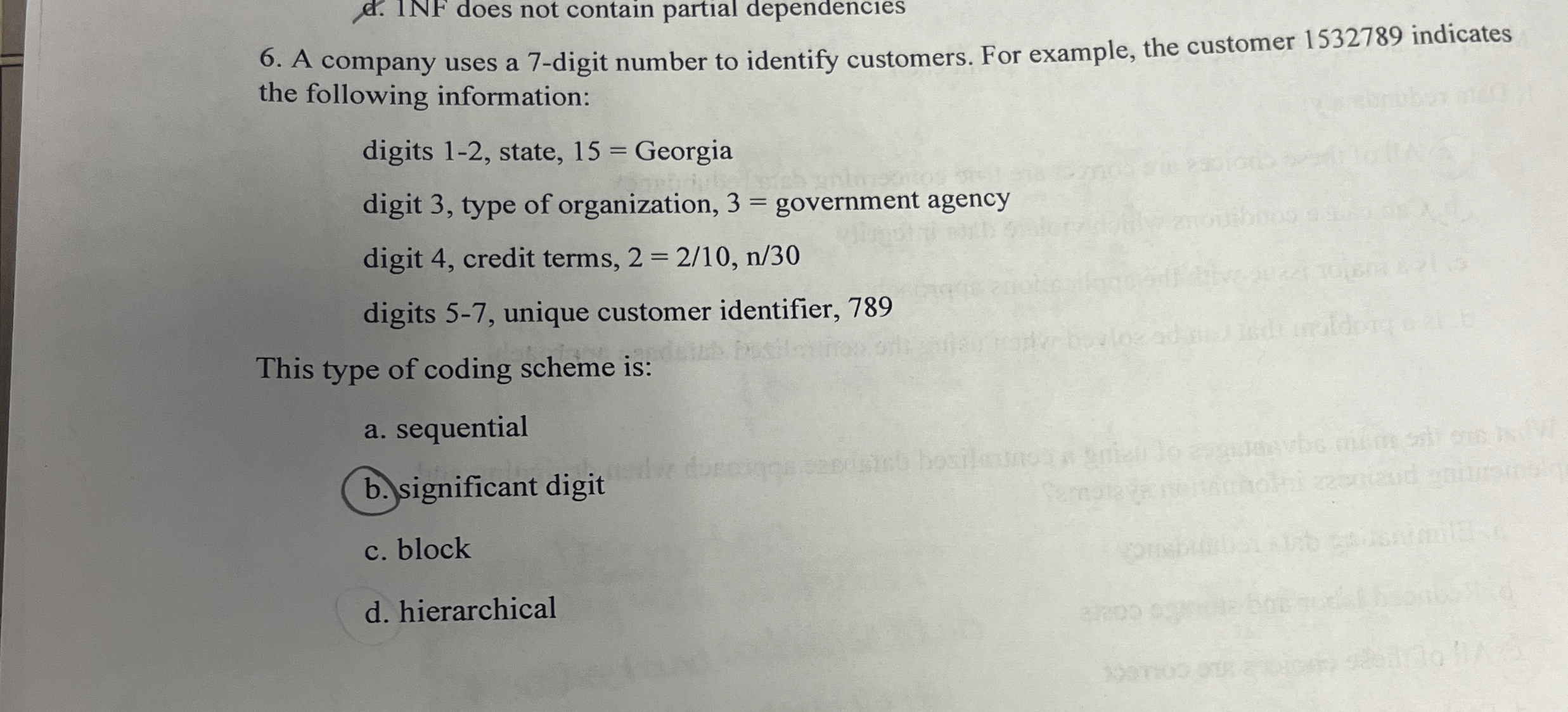 Solved A company uses a 7-digit number to identify | Chegg.com