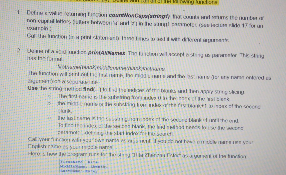 solved define a function called bell which takes a ... Solved Call all of the following functions. 1. Define a | Chegg.com