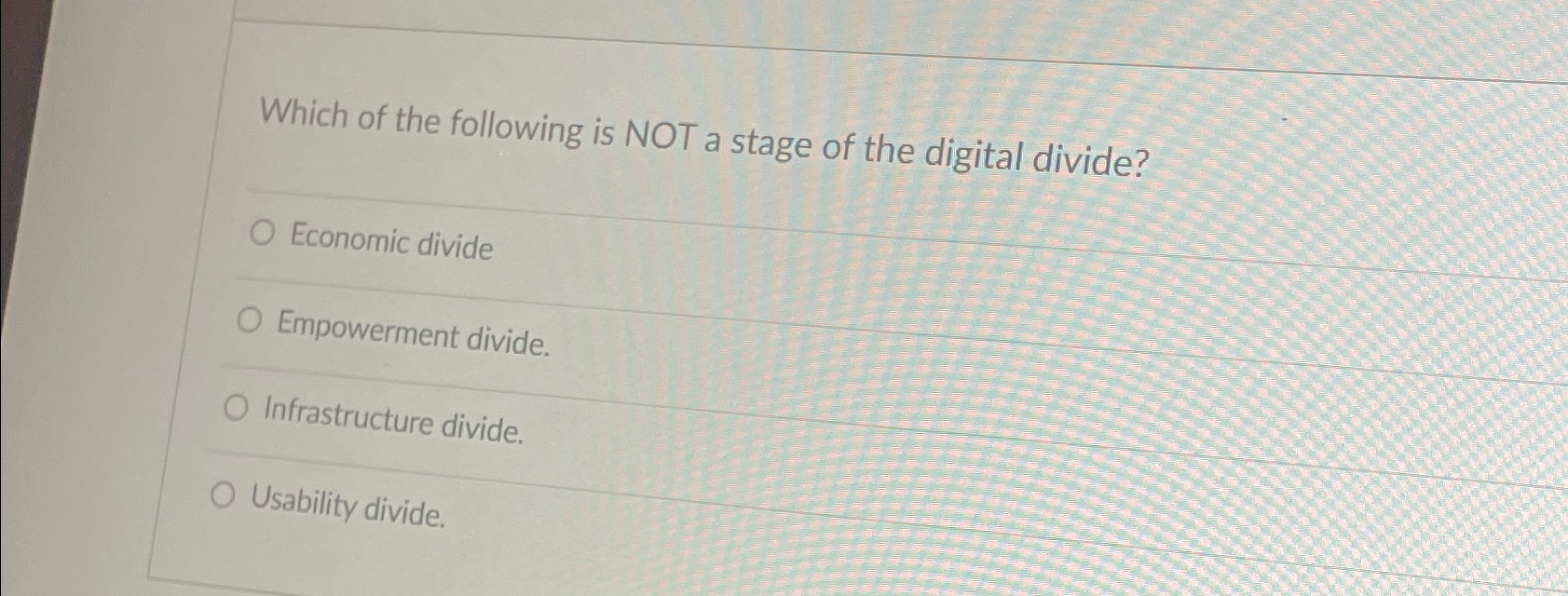 Solved Which of the following is NOT a stage of the digital | Chegg.com