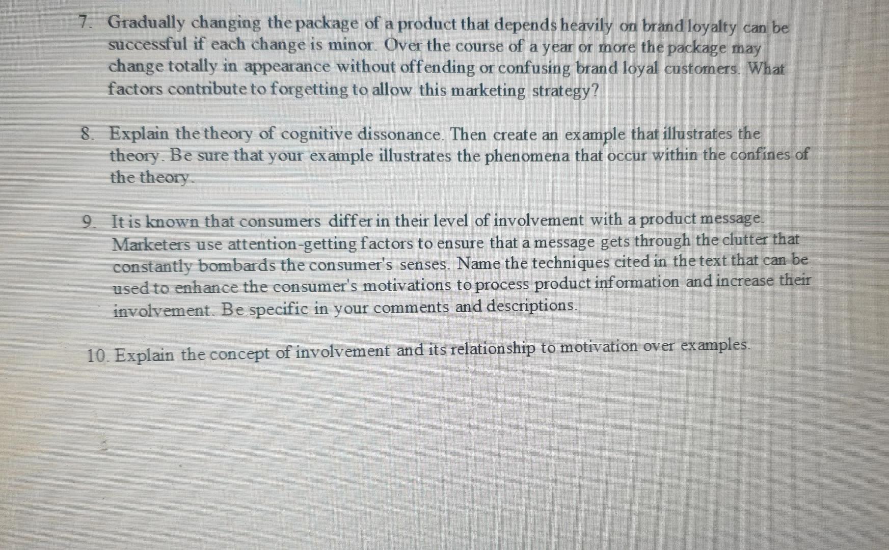 ADV2614 Consumer Behaviour Midterm Assignment Please | Chegg.com