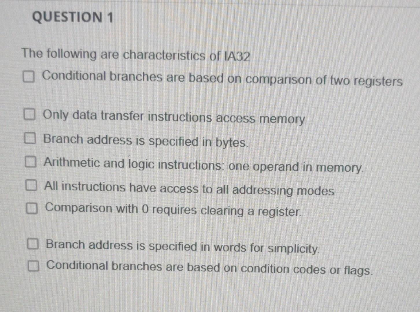 solved-the-following-are-characteristics-of-ia32-conditional-chegg