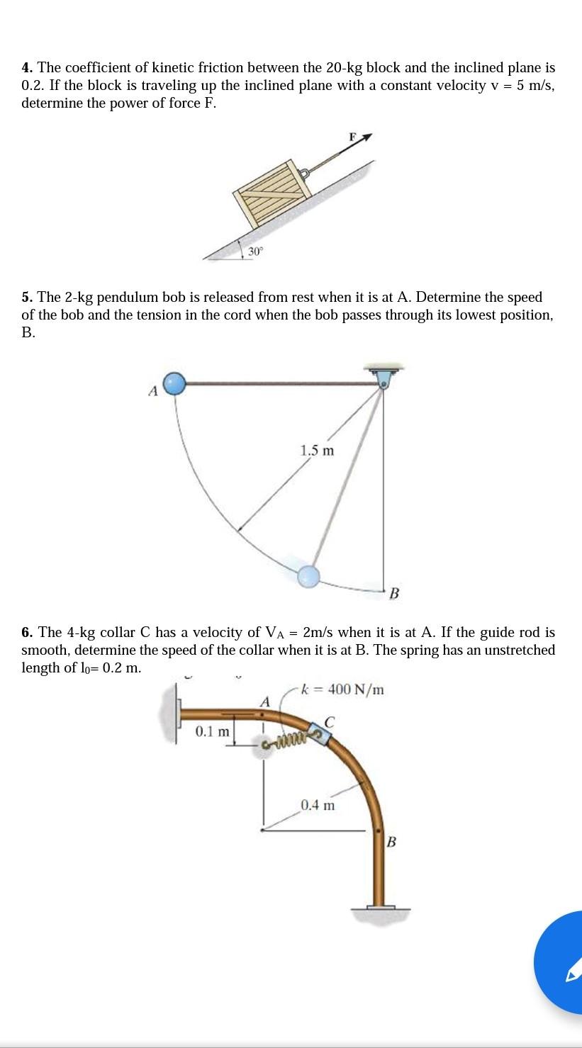 Solved 4. The coefficient of kinetic friction between the | Chegg.com