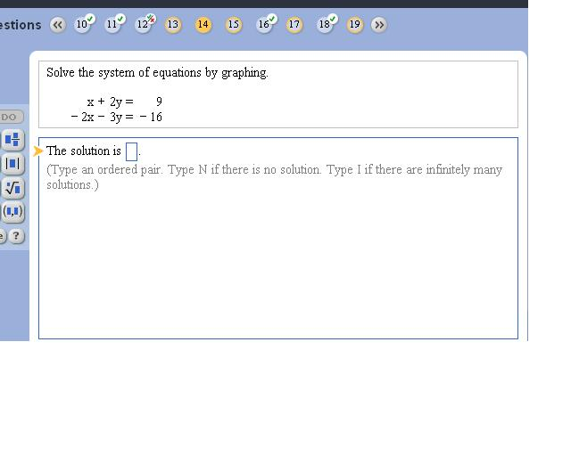 Solved Solve the system of equations by graphing, x + 2y = | Chegg.com
