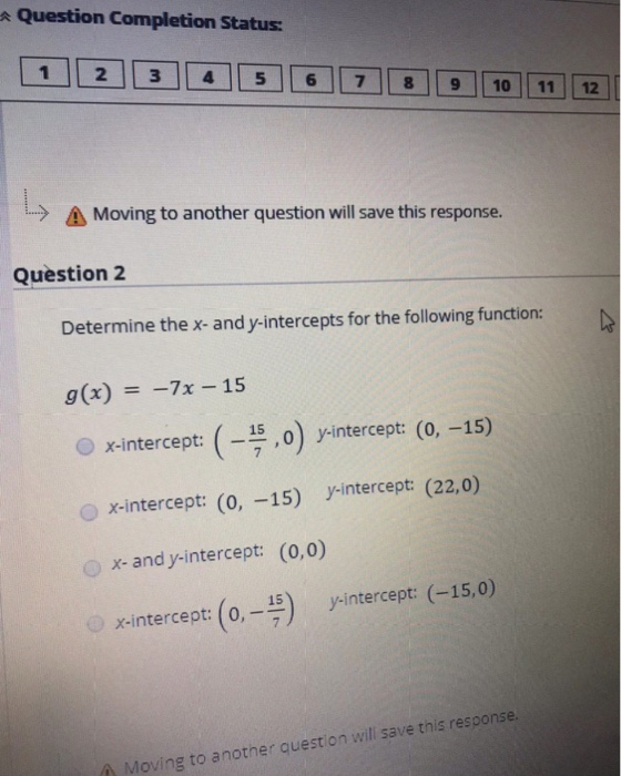 Solved Question Completion Status: > A Moving to another | Chegg.com