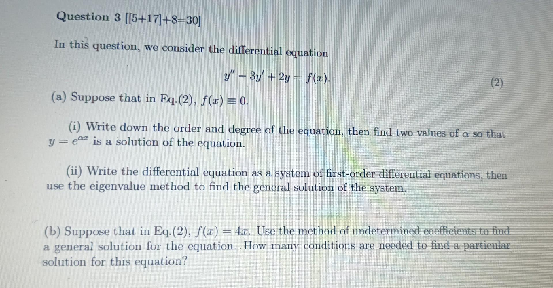 Solved Question 3 5 17 8 30 In This Question We Consider Chegg