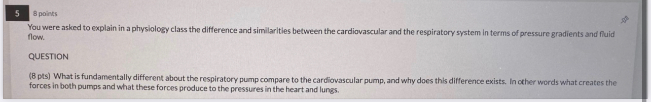 Solved 58 ﻿pointsYou were asked to explain in a physiology | Chegg.com