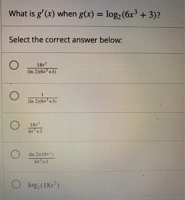 Solved What Is H x When H x Log ZA Select The Chegg solved-what-is-h-x-when-h-x-log-za-select-the-chegg