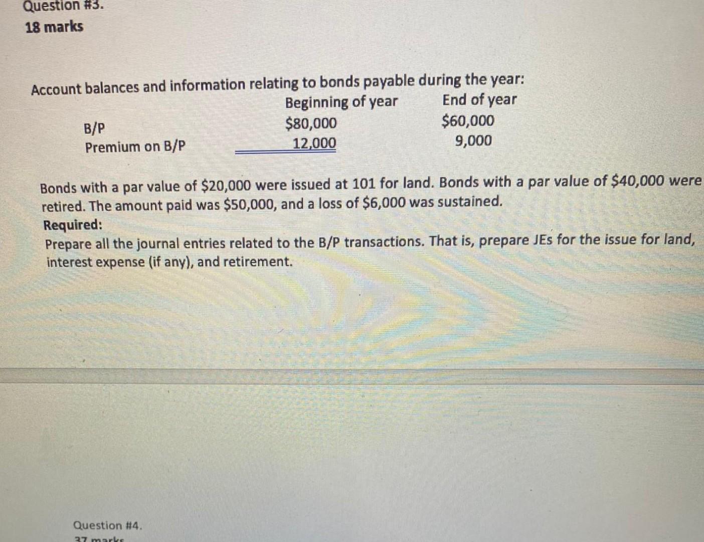 Solved Question #3. 18 Marks Account Balances And | Chegg.com