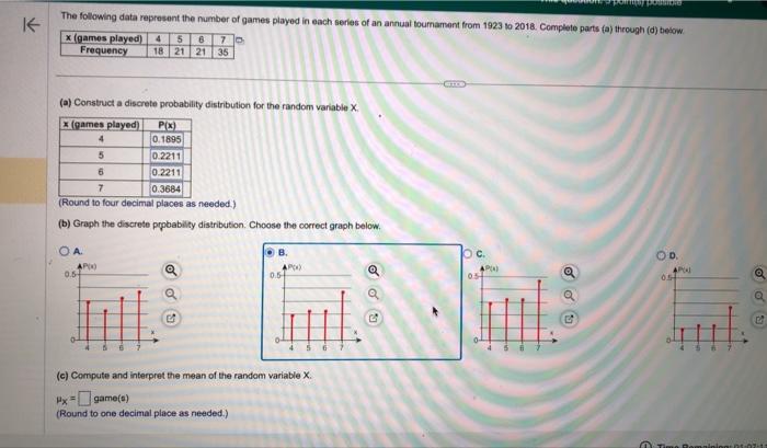 Solved (a) Construct a discrete probability distribution for | Chegg.com