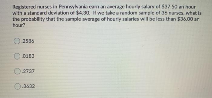 Registered Nurses In Pennsylvania Earn An Average Chegg 