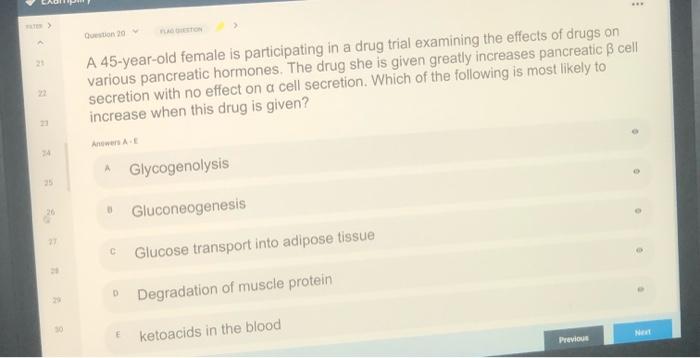 Solved .. Question 2 A 45-year-old female is participating | Chegg.com