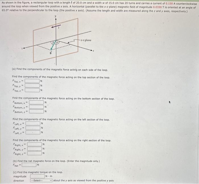 Solved As shown in the figure, a rectangular loop with a | Chegg.com