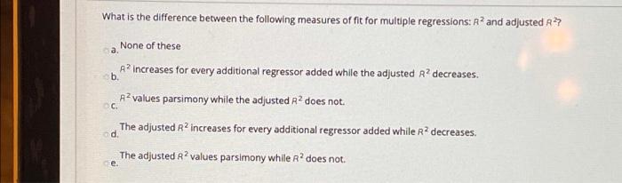 Solved What is the difference between the following measures | Chegg.com