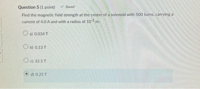 Solved Find the magnetic field strength at the center of a | Chegg.com