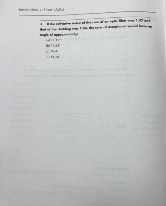 Introduction to Fiber Optics Quiz time 1 In each