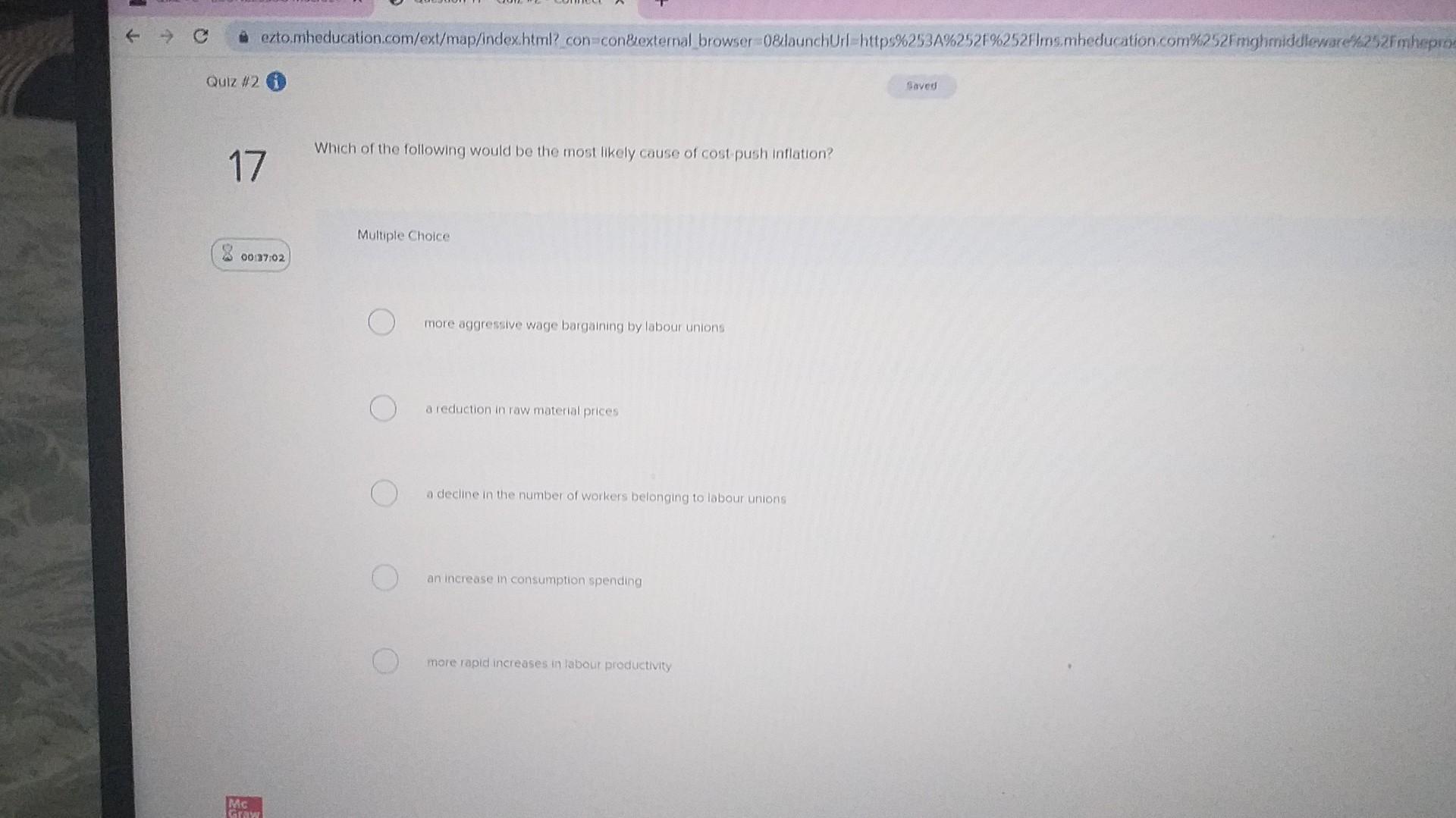 Solved Which of the following would be the most likely cause | Chegg.com