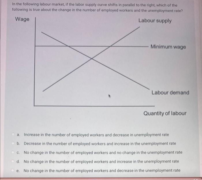 Solved In The Following Labour Market, If The Labor Supply | Chegg.com