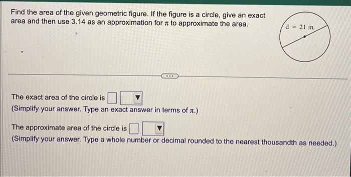 Solved Find the area of the given geometric figure. If the | Chegg.com