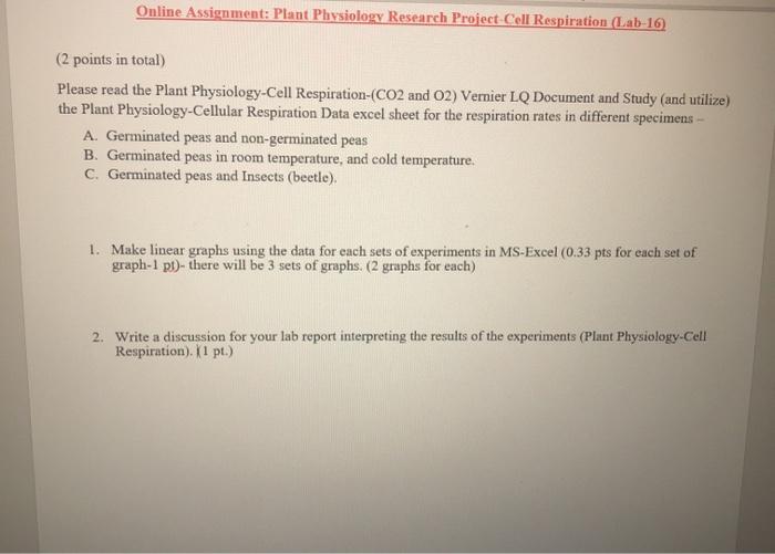 Реферат: Cellular Respiration Lab Essay Research Paper IntroductionThis
