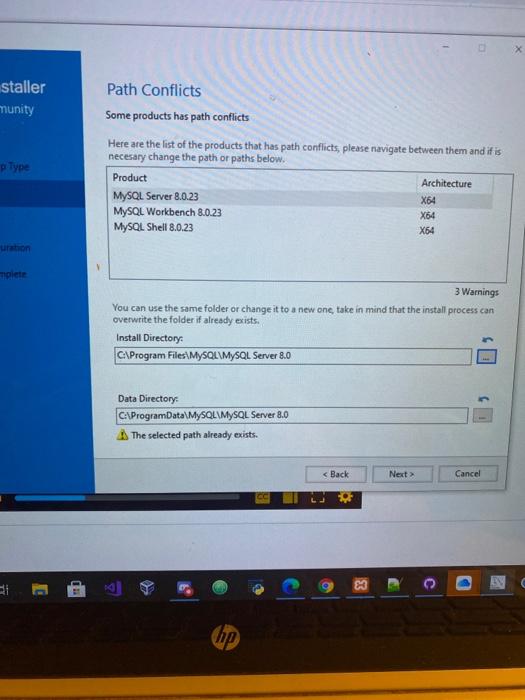 Solved i was attempting to uninstall and reinstall mysql i chegg