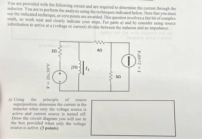 Solved You are provided with the following circuit and are | Chegg.com
