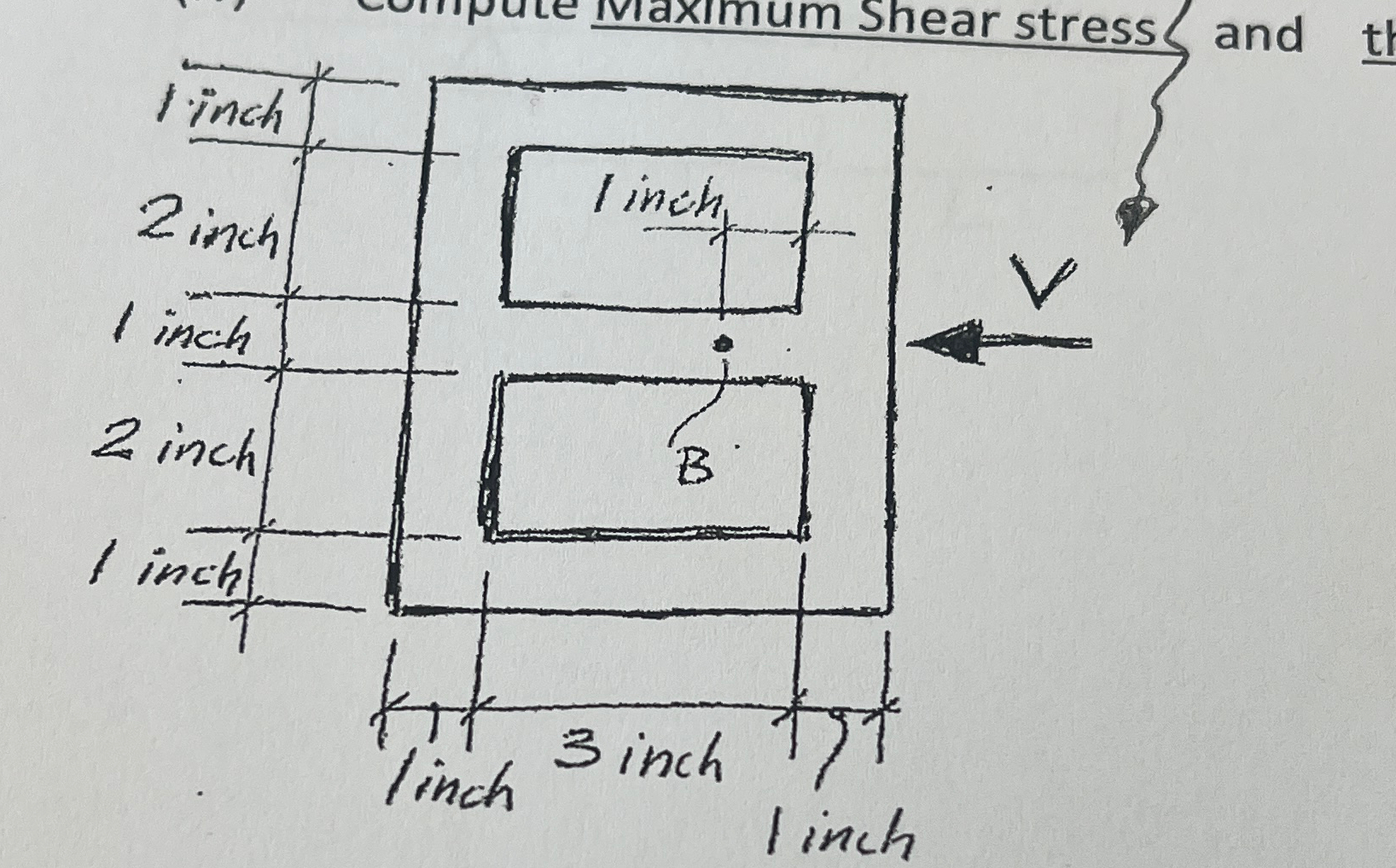 Solved Comput maximum shear stress and sheer stress at point | Chegg.com