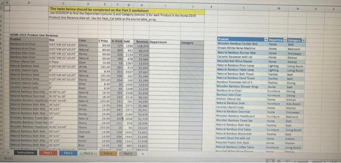 please help with the Excel formula | Chegg.com