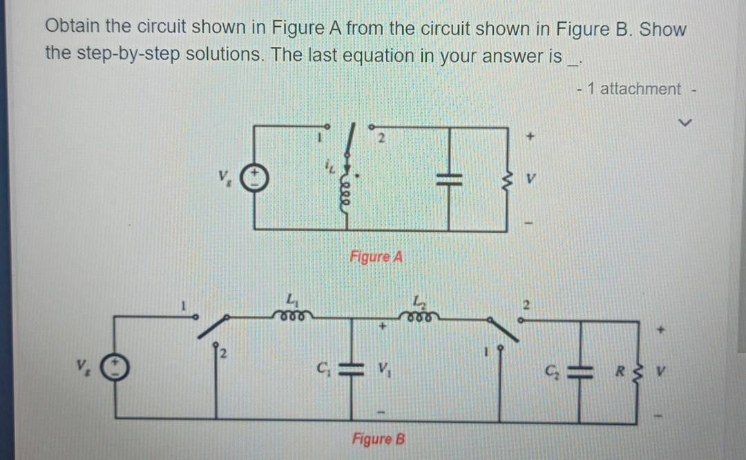 Obtain The Circuit Shown In Figure A From The Circuit | Chegg.com