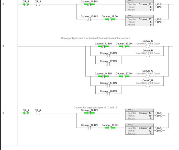 Solved can someone edit this ladder logic to do the | Chegg.com