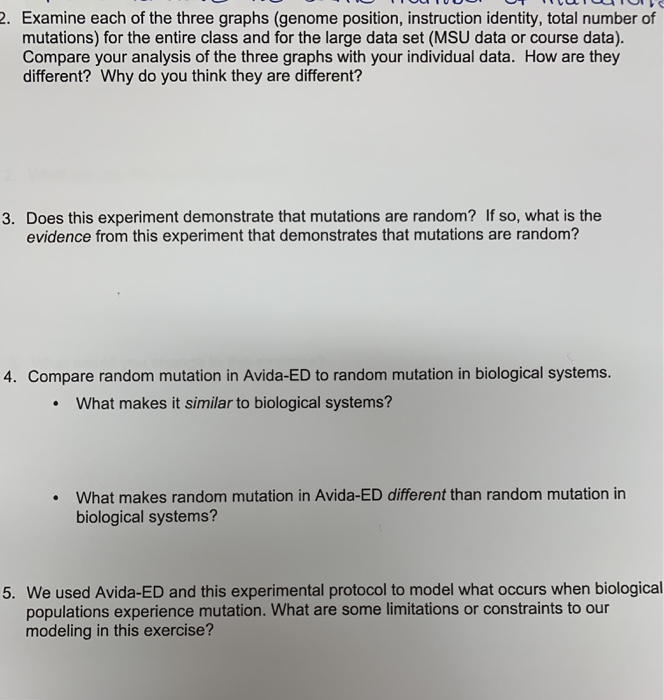 2. Examine each of the three graphs (genome position, | Chegg.com