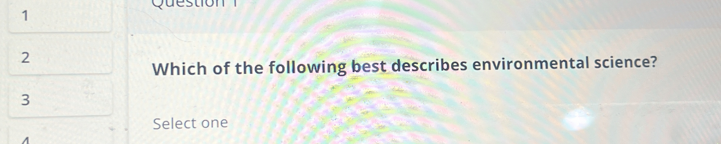 Solved Which of the following best describes environmental | Chegg.com
