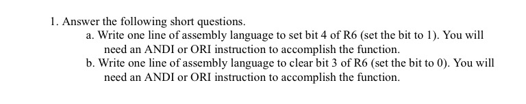 Solved Answer the following short questions.a. ﻿Write one | Chegg.com