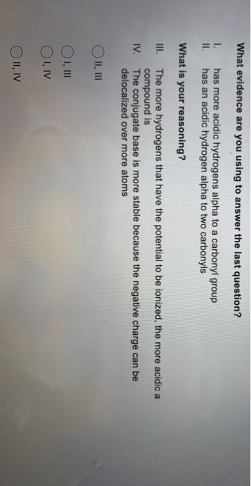 Solved Which Compound Is Most Acidic 3 Points Choose The 0339