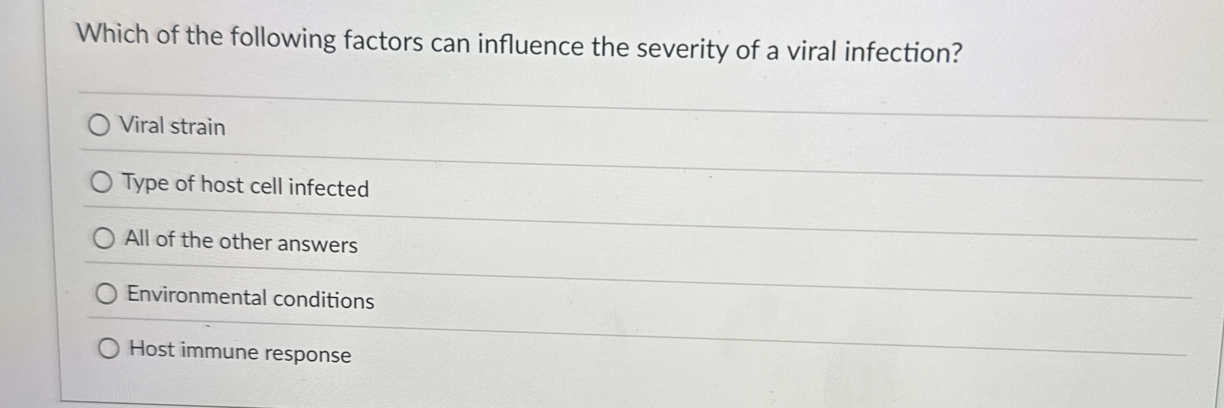 Solved Which of the following factors can influence the | Chegg.com
