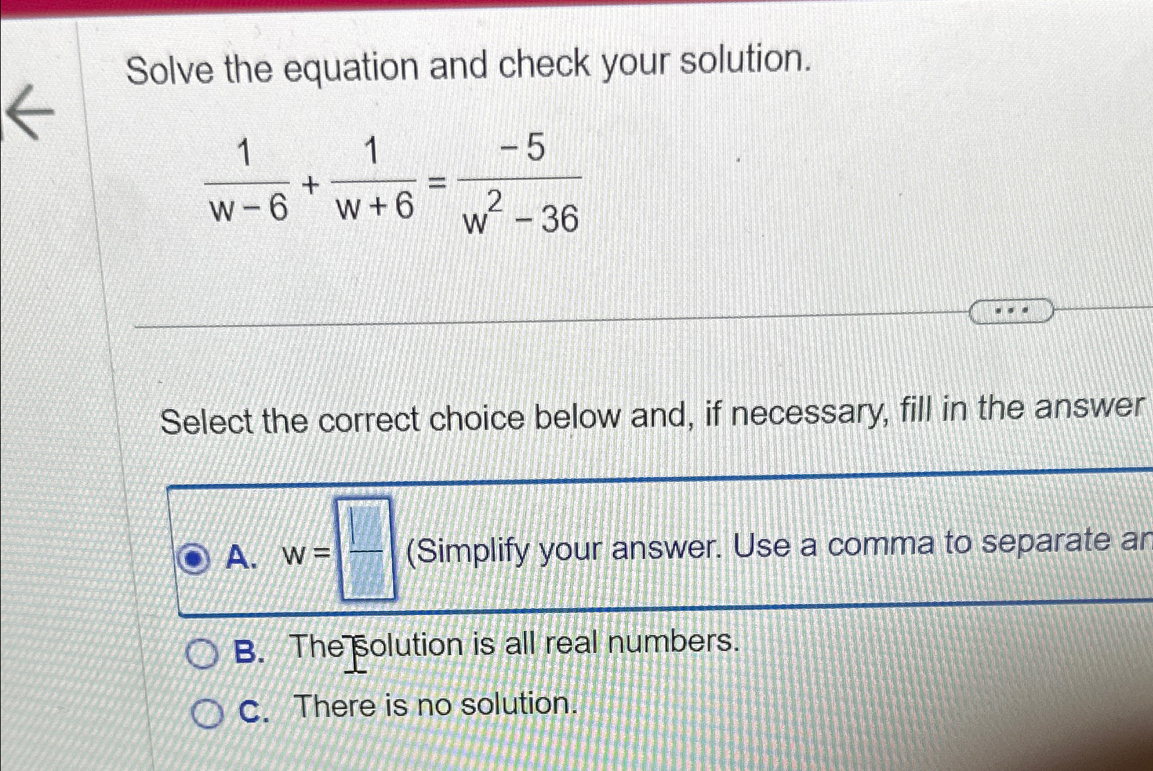 Solved Solve the equation and check your | Chegg.com