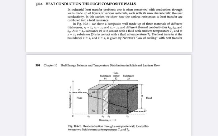 $10.6 HEAT CONDUCTION THROUGH COMPOSITE WALLS In | Chegg.com