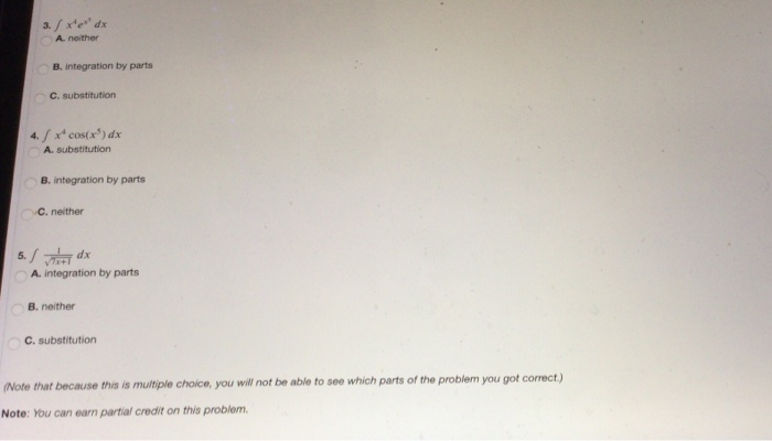 Solved Problem 8. (1 point) For each of the following | Chegg.com