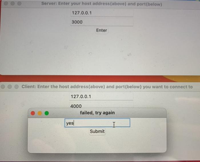 Solved please solve it in python using socket and tkinterI | Chegg.com