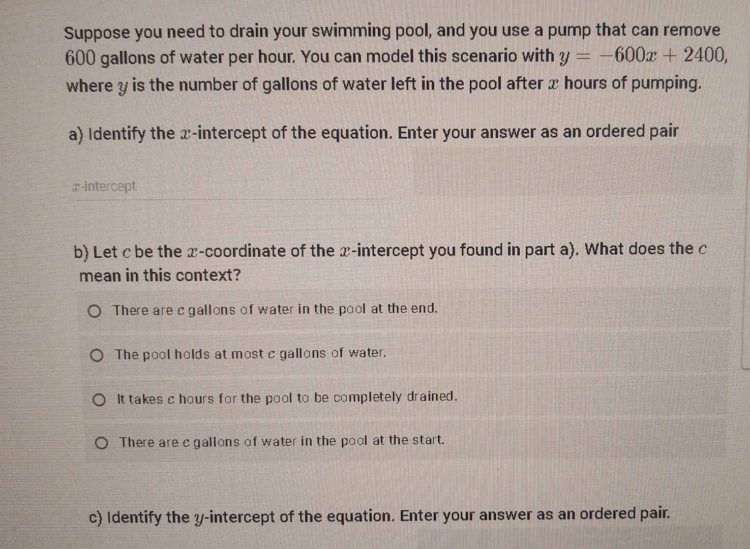 Solved Suppose you need to drain your swimming pool, and you