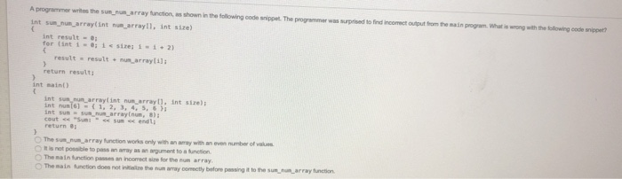 Solved If you get a compiler error on the following code, | Chegg.com