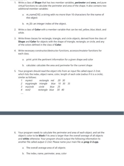 Solved please write one program (including steps 1-6) in the | Chegg.com