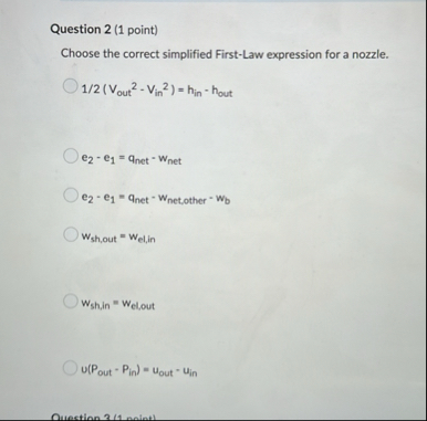 Solved Question 2 (1 ﻿point)Choose the correct simplified | Chegg.com